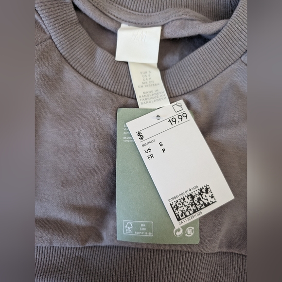 H&M Super Crop Shrug Grey - Picture 2 of 2